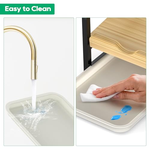 Laundry Detergent Holder Liquid Laundry Detergent Riser, Laundry Detergent Stand, Liquid Detergent Holder with Drip Tray for Laundry Room Organization (Tilted-Black) - style: Tilted-Black