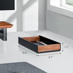 UPERGO Desk Tray Organizer Drawer for Home Office, Walnut Desk Organizer Tray for Keys, Pen, Watch - style: desk drawer