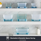 Snapware Plastic Total Solutions (5-Pack, 5.5 Cup) Food Storage Containers Set, Airtight & Leakproof Plastic Locking BPA-Free Lids Tupperware, Freezer Dishwasher Microwave Safe - size: 5 Pack, style: 5.5 Cup
