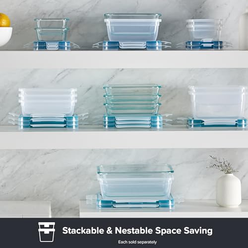 Snapware Plastic Total Solutions (5-Pack, 5.5 Cup) Food Storage Containers Set, Airtight & Leakproof Plastic Locking BPA-Free Lids Tupperware, Freezer Dishwasher Microwave Safe - size: 5 Pack, style: 5.5 Cup