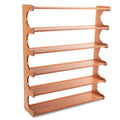 Shoe Rack,6 Tier Shoe Organizer Storage Shelf,Bamboo Narrow Shoe Closet,Small Space Shoe Rack,for Entryway Closet 26.77×7.48×32inch - size: 6 Tier-26.77" Wide