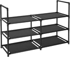 3 Tier Metal Construction Shoe Rack, Sturdy Shelf Organizer for Entryway, Bedroom, Closet, 12-16 Pairs Shoe and Boots Organizer Storage Sturdy Shoe Shelf - size: 3 Tier