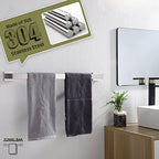 KOKOSIRI 20-Inch Single Towel Bar, Bathroom Kitchen Towel Holder, Wall Mounted SUS304 Stainless Steel Towel Rack, Brushed Nickel, B4003BR-L20 - color: Brushed Steel, size: 20-Inch