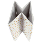 DII Non Woven Polyester Storage Bin, Polka Dot, White & Gold, Small Set of 4 - color: White & Gold, size: Small Set of 4, 11x11x11" Cube