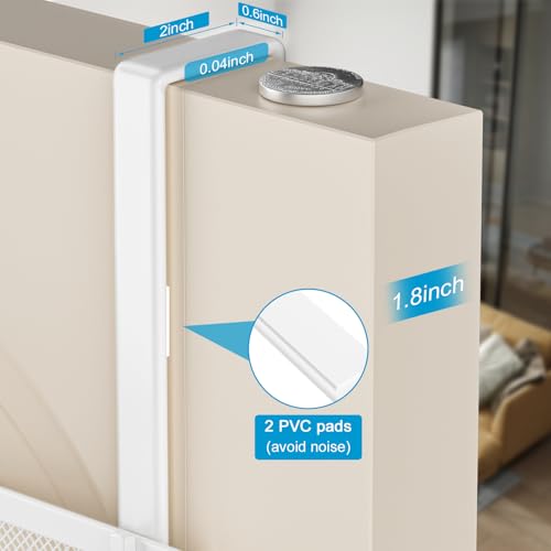 Over The Door Hooks Organizer, Door Hanger Towel Rack with 2 Baskets, Adjustable Over The Door Coat Rack, Back of Door Storage for Bedroom, Kitchen, Bathroom (White) - color: White, size: 2 Baskets