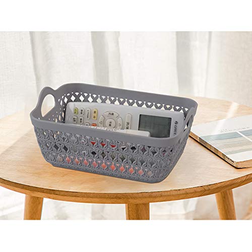 12-pack Small Plastic Tray, Desktop Storage Trays, Grey