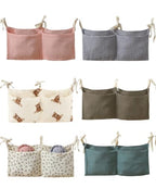 Baby Bedside Hanging Bags Storage Organizer Milk Bottle Toy Crib Baby Nappy-Bag Bed-Bunk Organizing Bag - color: Bear01