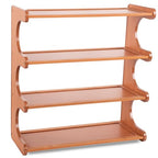 Shoe Rack,Small 4 Tier Shoe Organizer Storage Shelf,Bamboo Narrow Shoe Closet,Small Space Shoe Rack,for Entryway Closet 18.89×7.48×19.3inch - size: 4 Tier-18.89" Wide