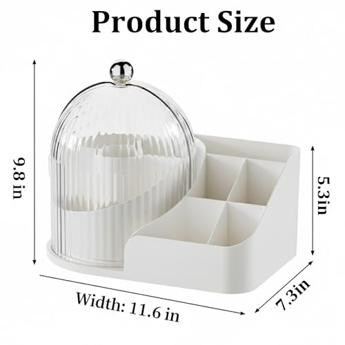 Makeup Organizer with Drawers,Large Capacity Perfume Organizer,Vanity,Bathroom,Bedroom Countertop Storage for Cosmetics, Perfume, Brushes, Eyeshadow, Skincare,Lipstick, Nail Polish (White-Large) - color: White-Large