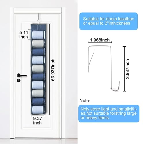 Hanging Legging Organizer, Legging Storage Organizer, Legging Organizer for Closet, Yoga for Pants Jeans Organizer, Hung Behind The Door, Wardrobe, Hanger 20 Pockets Clothes Storage (Grey) - color: 1pack-Grey