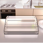 Homakover 3 Tier Acrylic Spice Rack Kitchen Organizer, Sturdy Construction, Space Saving, Great for Cabinets, Pantry, Countertops - color: 3 Tier