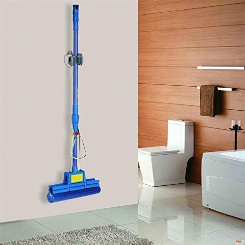 3-H Mop and Broom Holder Big Size Hanging 1 KG Extra,10 Pack Broom Hanger Wall Mount for Hanging and Organizing Shove Rake Yard Tools in Kitchen Shed Laundry Room Bathroom Garden(Grey) - color: Matte Grey, size: 10