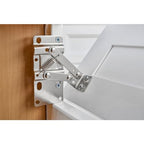 Rev-A-Shelf 16" Slim Tip-Out Sink Tray for Kitchen and Bathroom Base Cabinets, Large Pull Out Stainless Steel Storage Organizer, Silver, 6541-16-52 - size: 16" x 1.7" x 3"