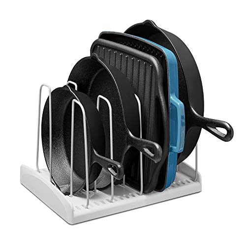 YouCopia StoreMore Cookware Rack with Tall Steel Wires, Adjustable Pan and Lid Organizer for Kitchen Cabinet Storage, Classic Edition - size: Classic Edition