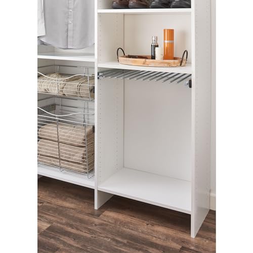 Rev-A-Shelf 24" Pull Out Wire Frame for 9 Pairs of Trouser Pant Rack for Space Saving Home Closet Storage Organization, Chrome, PSC-2414CR - size: 13 Pair