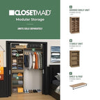 ClosetMaid Modular Storage Stackable 3-Shelf Unit, Sand - color: Sand