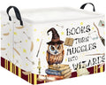 Rectangle Storage Basket with Handles,Collapsible Storage Bin,Books Box,Gift Basket(Magic) - color: Magic