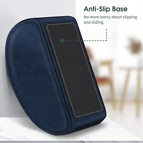 Large Remote Control Holder with 5 Compartments, KENOBEE Anti-slip Desktop Caddy Storage Organizer for Phone, Remote Controllers, Office Supplies, Makeup Brush, Media Accessories,Blue - color: Blue, size: Large