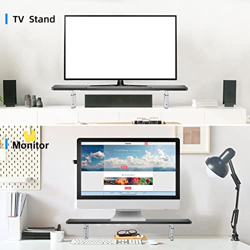 suptek Laptop Stand for Desk,Computer Monitor Laptop Stand Riser for Printer, Notebook and All Flat Screen TV Display,3 Height Adjustable(MST016)
