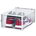 OnDisplay Clik Stackable Interlocking Shoe Box System (Standard Clear/White, Single Box) - color: Standard Clear/White, size: Single