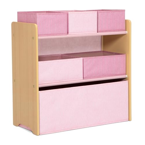 Delta Children - GapKids 6 Bin Toy Organizer - Greenguard Gold Certified, Blush Pink - color: Blush Pink