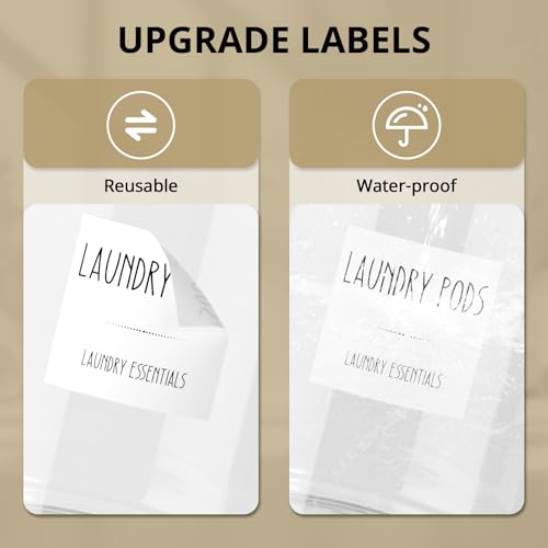 Glass Laundry Pods Container, Half Gallon 2 Liter Laundry Jars with Wood Lids for Laundry Room Organization and Storage, Powder Detergent Holder for Laundry Room Decor and Accessories