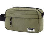 Sooez Big Capacity Pencil Pen Case, Upgraded Canvas Pencil Pouch Large Pencil Bag Organizer, Separate Compartments Easy Grip Handle, Aesthetic Supply for School Teens Adults, Army Green - color: Canvas Army Green