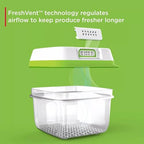 Rubbermaid FreshWorks Saver, Large Produce Storage Container, 18.1-Cup, Clear - size: 18.1 Cup