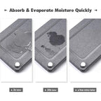 Kitchen Sink Caddy Water Absorbing Stone Tray For Sink, Diatomite Bathroom Countertop Tray Organizer, Faucet Stone Drying Mat Coaster Soap Dish Sponge Dispenser Holder (Grey) - color: Grey