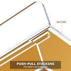 4 Tier Stackable Letter Tray, Acrylic Paper Organizer File Trays Paper Sorter, Clear Office Supplies Accessories for Letter/A4 Size Folders Documents 12.4inx8.86inx6.65in - style: Ultra-thin 4Tier trays
