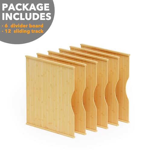 SpaceAid 6 Pack Tray Dividers for Cabinets, Pressboard Kitchen Cookie Baking Sheet Organizer for Cabinet, Vertical Pan and Trays Organizers for Pantry Storage - size: 6 Pack (23.5"D x 23.7"H)