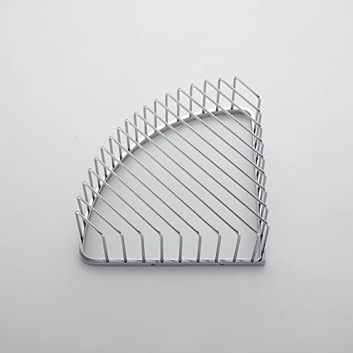 Bathroom Shower Caddy Corner Shelf Basket, Ultra Sturdy Rust-Proof Stainless Steel Shelf Organizer Shampoo Holder, Wall Mounted Storage Rack for Bathroom Kitchen, Polished Chrome - color: Chrome, size: 90° Corner (1 Pack)