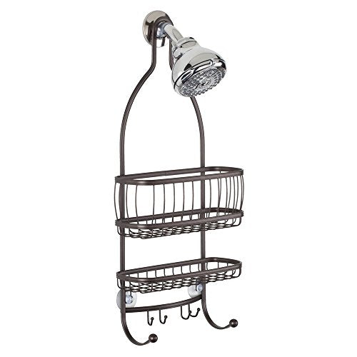 iDesign 61971 York Lyra Hanging Shower Organizer - 10" x 4" x 22", Bronze - color: Bronze