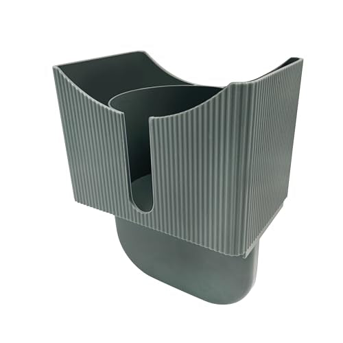 Couch Anti-Spill Drink Holder Tray, Couch Seat Cushion Cup Beverage Holder for Cups, Mugs, Bottles, Cans (Gray) - color: Gray