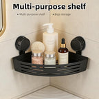 Corner Shower Caddy Suction Cup, 2 Pack Triangle Corner Shower Shelves No Drilling Bathroom Organizers and Storage, Removable Waterproof Showers Bathroom Shelf Rack