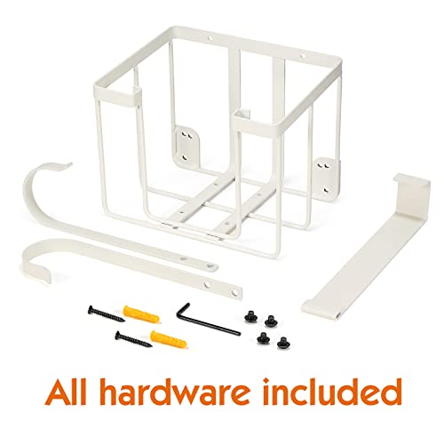 ORLESS Over The Door/Wall Mount Ironing Board Hanger, Laundry Room Iron and Ironing Caddy Board Storage Holder White - color: Regular White