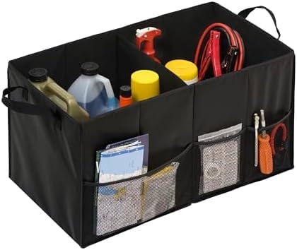 Honey-Can-Do SFT-01166 Soft Storage Chest, Black Folding Car Trunk Organizer (Pack of 6) - size: 25.5"L (Pack of 6)