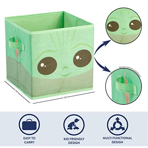 Star Wars The Mandalorian Grogu aka The Child Collapsible Storage Cubes, Set of 2, 10"x10" - color: Star Wars Grogu