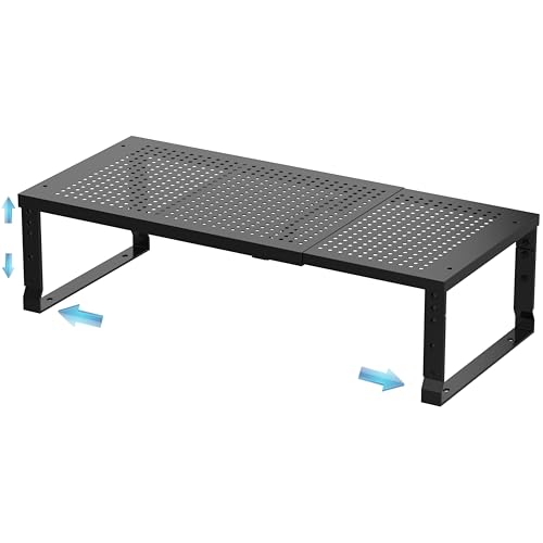 Expandable Spice Rack & Kitchen Cabinet Organizer - Stackable, Adjustable Shelves for Cabinets, Countertops, Cupboards & Pantries(1 Pack/Medium/Black) - color: 1 Pack/Black, size: Medium:7.8"D x 16.5"W x 6.2"H