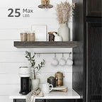 QEEIG Floating Shelves for Wall Bathroom Shelf Bedroom Kitchen Living Room Farmhouse Small Book Shelf 16 inch Set of 4, Grey (015-GY4) - color: D. Grey, size: 4pcs