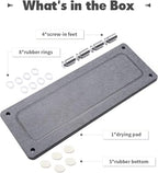 Kitchen Sink Caddy Water Absorbing Stone Tray For Sink, Diatomite Bathroom Countertop Tray Organizer, Faucet Stone Drying Mat Coaster Soap Dish Sponge Dispenser Holder (Grey) - color: Grey