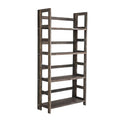 Proman Products - Hickory Bookshelf, Folding Bookshelf, Wooden Storage Shelves (4 Tiers, Rustic Brown) - size: 4 Tiers