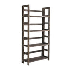 Proman Products - Hickory Bookshelf, Folding Bookshelf, Wooden Storage Shelves (4 Tiers, Rustic Brown) - size: 4 Tiers