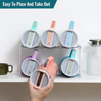 Design for Stanley 40 OZ & Large Bottles & Tumblers with Handle, Acrylic Water Bottle Organizer - Stackable Clear Wine Rack, Cup Holder for Home Kitchen Pantry Shelf Countertop Cabinet, 2 Tier Hold 6 - size: 2 Tier for 6