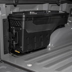 oEdRo Truck Bed Storage Tool Box Fits 2015-2026 Ford F150 Driver Side, 180 Degree Rotation Rear Tool Boxs with Lockable Lid & Password Padlock, Black Waterproof Wheel Well Storage - size: Driver Side