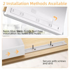 Pull Out Cabinet Organizer, 15.3'' Deep Expandable Slide Out Cabinet Organizer Fixed with Adhesive Nano Film, Slide Out Drawers Pull Out Tray for Cabinet in Kitchen, Pantry, Bathroom, White - color: White