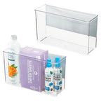 iDesign Magnetic Large Clear Plastic Organizer Bins for Laundry Room Storage - 2-Pack - size: Large, style: Pack of 2