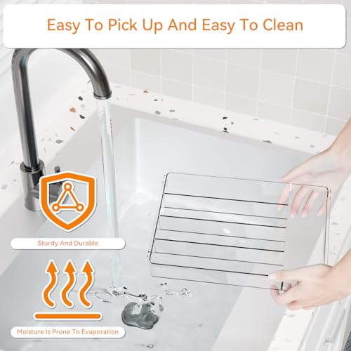 Yieach Clear Small Silverware Organizer 9 inch Wide for Kitchen Drawers,BPA Free Silverware Trays and Plastic Silverware Dividers & Holder,Utensil and Flatware Drawer Organizer Suitable for Fork,Spoon - size: Medium