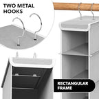 Simple Houseware 2 Pack 10 Shelves Hanging Organizer, Gray - color: Grey, size: 2-Pack