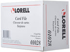 Lorell Business Card File, 350 Card Capacity, Black, Plastic, Modern, Office Supplies, Professionals, Unisex, Hinged, Portable - size: 1 Count (Pack of 1)